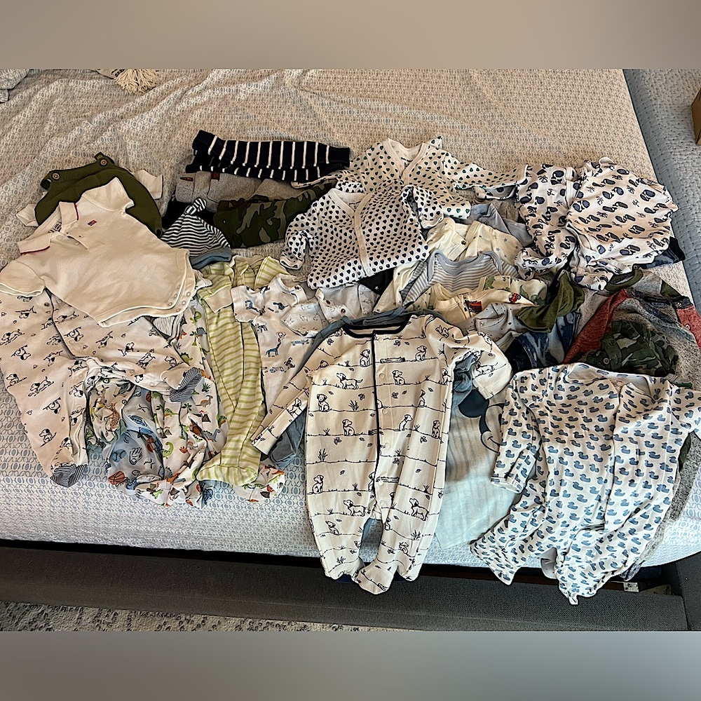 Giant lot of baby clothing size 0-6 months! Kissy Kissy, Magnetic Me, Seven Jean